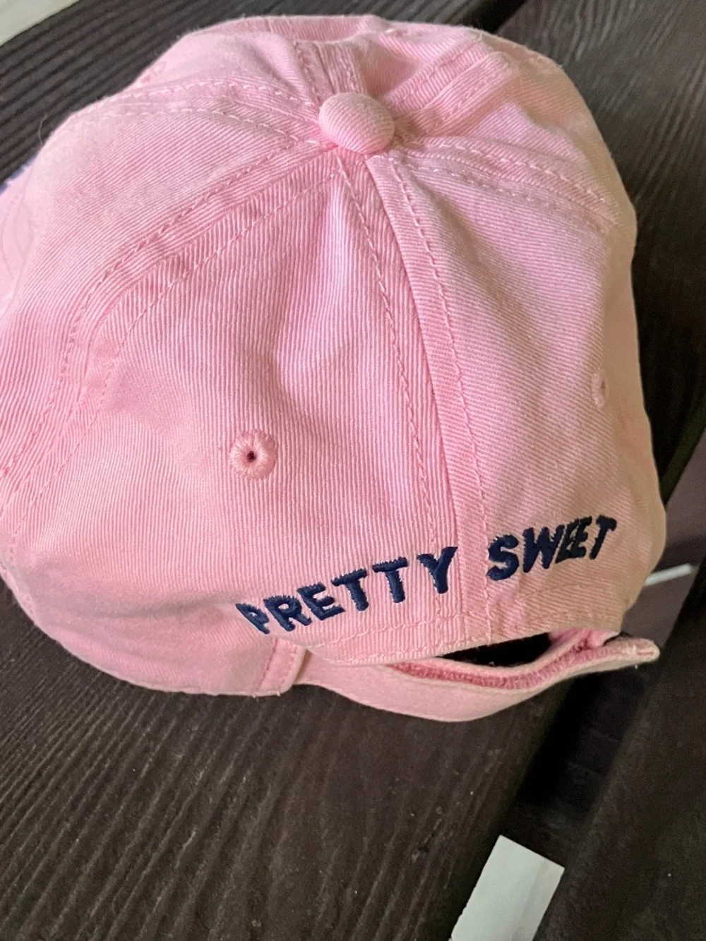 Life is Good Youth S Pink Cupcake Embroidered Adjustable Baseball Cap Hat